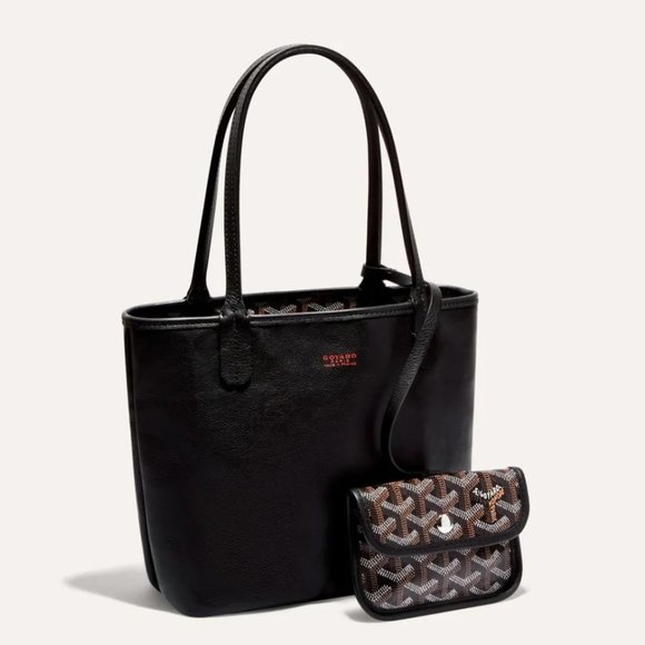 ❌SOLD❌ New GOYARD Anjou Mini Black Reversible Tote - Picture 16 of 16